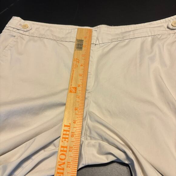 Talbots Signature Chino Womens 12 Tan Khaki Cotton Cuff Ankle - Picture 4 of 7